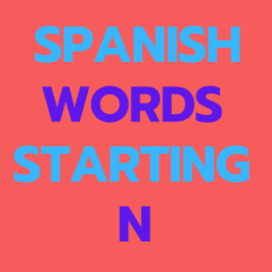 Spanish words starting with n