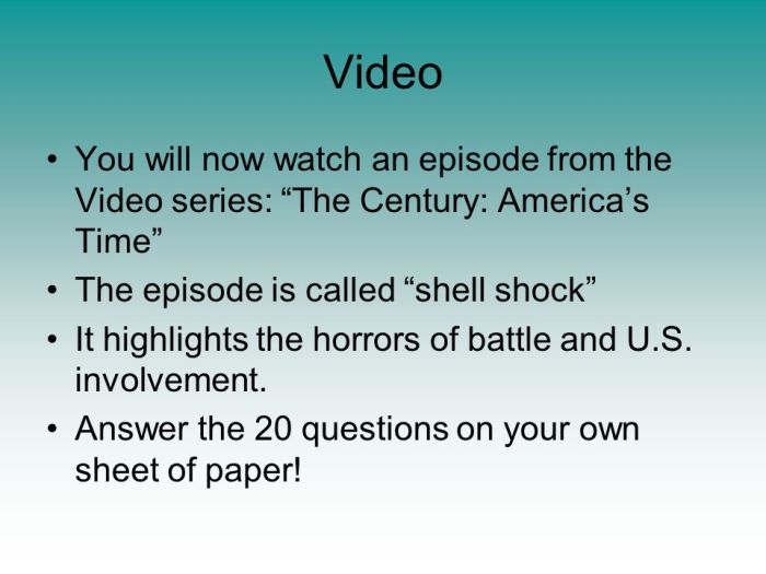 The century america's time shell shock worksheet answers